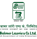 Logo of Balmer Lawrie & Co. Ltd. featuring a vertical green-outlined rectangle at the top with Devanagari script "बीएल" and a stylized "BL" arrow emblem, accompanied by the text "SINCE 1867" and the company name written in both Hindi and English underneath.