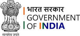Logo of the Government of India featuring the State Emblem of India (Ashoka Lion Capital) on the left with "Satyamev Jayate" below, a vertical tricolor line in saffron, white, and green in the middle, and the text "भारत सरकार GOVERNMENT OF INDIA" in black, orange, and blue on the right.